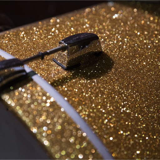 Gold Sparkle Drum Wrap